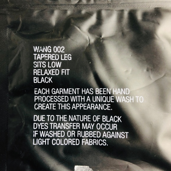 Alexander Wang X Black Taper Leg Relaxed Jeans 002 - Picture 8 of 8